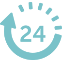 icon for 24 hour service